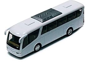 Coach Bus, White - Kinsmart 7101DW - 7 Diecast Model Toy Car by Kinsmart