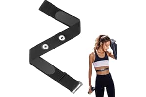 WHYCNJL 1 Pezzo Cardiofrequenzimetro Cinghia Fascia Elastica Regolabile (70 Cm A 105 Cm) Per Cardiofrequenzimetro Per Garmin Wahoo Polar H10 H9 Coospo Magene Bryton Livlov Sensori Distanza 45Mm