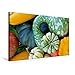 Produktbild Premium Textil-Leinwand 75 cm x 50 cm quer, Glücksgefühle | Wandbild, Bild auf Keilrahmen, Fertigbild auf echter Leinwand, Leinwanddruck: Kürbisvielfalt im Herbst (CALVENDO Glaube)