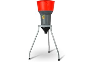 EBERTH Moulin à Céréales Électrique sur Pied, Trémie de Remplissage de 13L, Moteur Électrique de 1300 W, 400kg/h, Moulin à Grains avec Lame Robuste en Acier Inox, 5 Tamis inclus, Broyeur pour Céréales