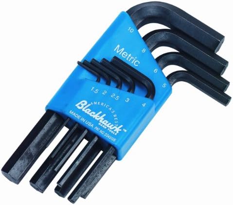 Blackhawk By Proto ZW-69 Metric Hex Key Set, 9-Piece