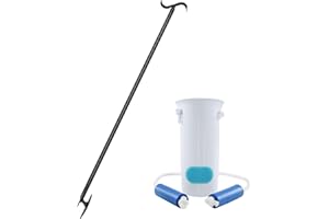 Kekoy 2 Piece Sock Aids for Putting Socks On and Off for Men and Women, Easy to Use Than Sock Aid Stocking Slider with Three-Finger, Sock Helper with Foam Handles for Disabled Aids(Blue)