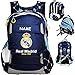 Produktbild Rucksack / Laptoprucksack / Schulranzen -  Fussball - Real Madrid - Club de Futbol / FCM  - inkl. Name - 15 - 17 Zoll - Brustgurt - SUPERLEICHT & ergonomisc..