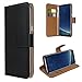 Produktbild eFabrik Tasche für Samsung Galaxy S8 Schutztasche (SM-G950/ G950F) Cover Schutzhülle Case Leder-Optik, Farbe:Schwarz