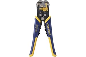 IRWIN VISE-GRIP Wire Stripper, Self-Adjusting, 8-Inch (2078300), Blue/Yellow