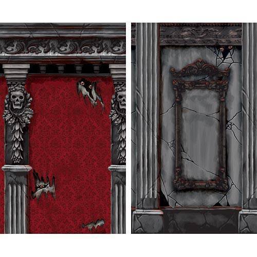 XL Wanddeko „Zimmerwand des gruseligen Herrenhauses“ 2-tlg. 6 m - 2