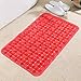 Produktbild qwyh89 Badmatte für das Bad Bad Dusche Bad WC WC-Matten PVC-Massage große Bodenmatte, 80 * 50 cm, rot 2