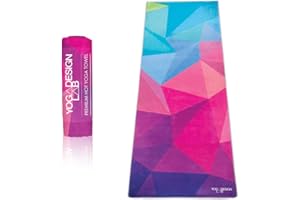 ‎YOGA DESIGN LAB Yoga Design Lab Hot Yoga Handtuch | rutschfest, leicht, recyceltes, saugfähiges Mikrofaser Yogahandtuch | schnelltrocknend, waschmaschinenfest | Ideal für Hot Yoga, Sport, Reisen (Geo)