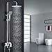 Produktbild Homelody Duschsystem Drei-Funktionen-Duscharmatur mit LCD Wassertemperatur-Displayanzeige,Duschset mit Regendusche Handbrause Rainshower und Armatur für Duschen