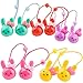 cuhair(TM) fashion 10pcs (2pcs/color) cute rabbit head design girl baby kids elastic hair ponytail holders hair tie bands rubber rope acessories