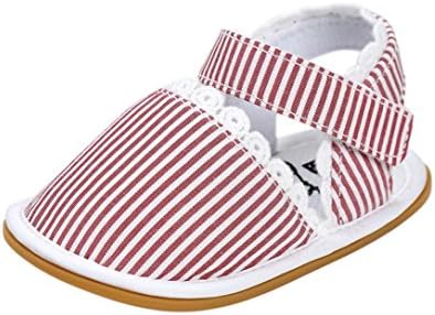 ZJENEE Newborn Toddler Soft Anti-slip Shoes Baby Sneakers First Walking Shoes (12~18 Months, Red)