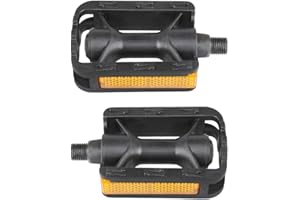 cyclingcolors Pedales de Bicicleta para niños, 9/16 Pulgadas, para Bicicletas Infantiles con reflectores