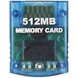 WICAREYO Clear Blue 512M Speicherkarte für Wii NGC Gamecube Konsole