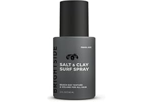 Brightside Salt & Clay Surf Spray - Hair Texturizing & Volumizing Sea Salt Spray For Men - Beach Style Hair - For All Hair Types - Premium Hair Styling Product - 3oz / 90ml