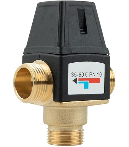 Mitigeur Thermostatique Contrôle De La Température G1/2" Vanne En Laiton Massif A 3 Voies Pour Systemes De Douche 84610412