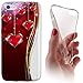 Price comparison product image Sony Xperia Backkover Z5 Case Cover TPU soft case for Sony Xperia Z5 1146 Herz Herzen Rot Weiß Gold