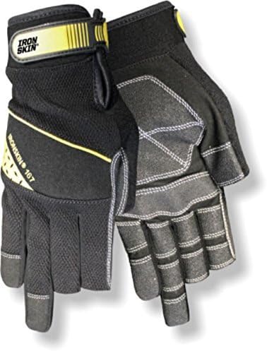 RED STEER Ironskin 167-M Professional Grade Carpenter Style High Dexterity Glove, Black (Medium)