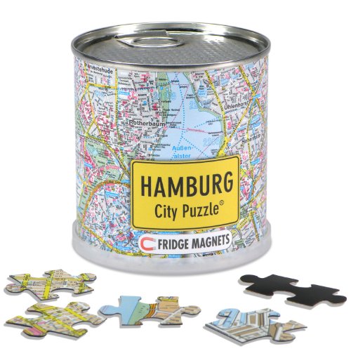 Preisvergleich Produktbild City Puzzle Magnets - Hamburg von Extragoods