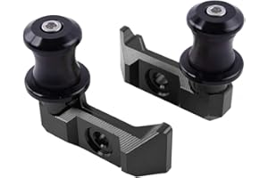 FATEXPRESS Moto CNC aluminium Roue arrière Fourche essieu Curseur Bras oscillant support ramasser pour Ya.maha FZ MT 07 FZ-07 MT-07 FZ07 MT07 2015 2016 2017 2018 2019 2020 2021 2022 2023 Accessoires (Noir)