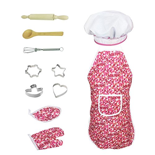 Preisvergleich Produktbild Küchenhelfer Nudelholz Topflappen Schürze Küche Zubehör für Kinder