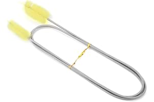 ‎SMANDY 155cm Aquarium Reinigungsbürste Flexible Double Ended Schlauchbürste Aquarium Schläuche Filter Rohrbürste Nylonbürste Pumpe Schlauchbürste für Aquarium