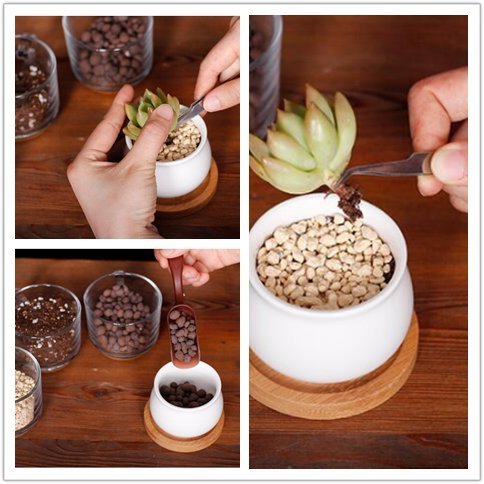 14Pcs Mini Gartenarbeit Handwerkzeuge Set Sukkulenten Pflanzen Bewässerung Flaschen Verpflanzung Miniature Fairy Garten Pflanzung Hand Tools Set Include Pruner, Mini Rake, Wasser Flasche und Schaufeln - 2