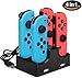 Produktbild Ladestation für Nintendo Switch Joy-Con 4 in 1 Ladestation mit USB-Kabel und 2 USB-Port für Telefon