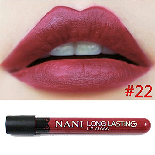 Neverland Waterproof Liquid Makeup Lip Pencil Matte Lipstick Lip Gloss Super Long Lasting 22#