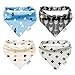 Blulu 4 Pack Unisex Baby Bandana Drool Bibs