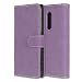 Produktbild Lenovo Vibe X3 Hülle, Chreey Matt Leder Tasche Retro Handyhülle Magnet Flip Case mit Kartenfach Geldbörse Schutzhülle Etui [Lila]