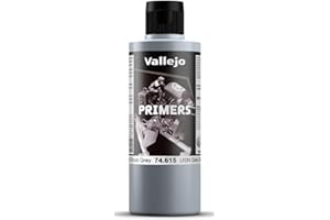 Vallejo Primers Peinture Acrylique Ghost Grey Séchage Rapide 200ml pour Aérographe Modélisme et Figurines