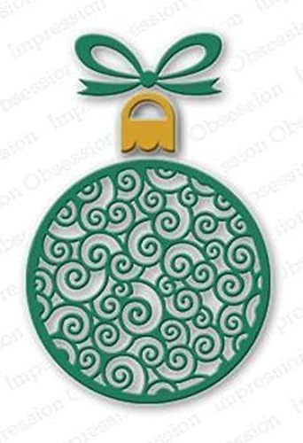 Impression Obsession io Steel Die Set # DIE026-O Fancy Ornament US American Made