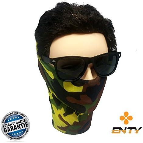 Enty Face Shields | Premium Face Masks from Enty | Bandana Multi Functional Headwear Tube Scarf Bandana Multi Mask, Camouflage