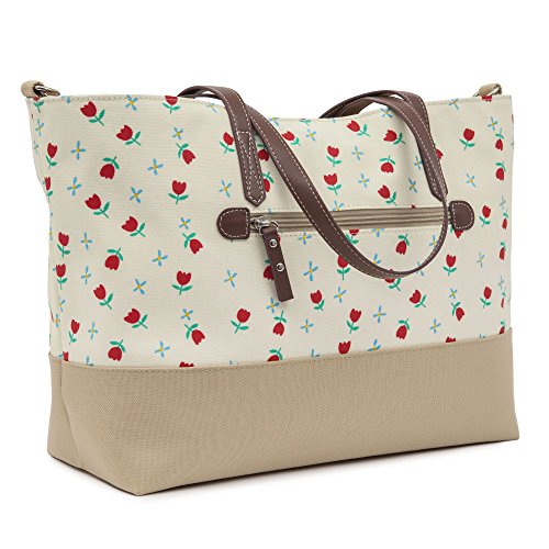 Pink Lining Notting Hill Tote Tulips and Forget Me Nots Changing Bags