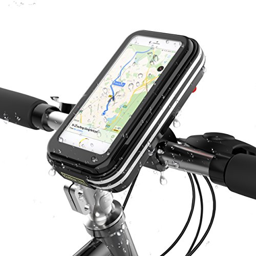 Fitian Fahrradtasche Fahrradtasche für iPhone X 8 7 6s 6 Plus/Samsung Galaxy S8 Note 5/Huawei unter 6.2 Zoll Handyhülle für Fahrradrahmen, Lenker, Bicycle Bag