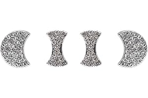 HIBEYO Coque de logo bling-bling pour volant Convient pour les décalcomanies Audi Décoration intérieure Capuchons Autocollant de volant Emblème Accessoires de voiture Pièces scintillantes et strass