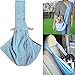 Produktbild Hangang Freisprecheinrichtung Sling wendbar Pet Tragetuch Haustier Hund Katze Tasche angenehm weiches Puppy Kitty Rabbit doppelseitig Tasche Schulter tragen Tote Handtasche Pet Sling Tasche für Hunde