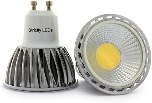 GU10 LED Bulbs / Spotlights, 6 Watt SMD COB Chip, Cool White, Dimmable, 50 โ 60 Watt Halogen Equivalent. Standard Size Fitting All LED Downlights (fantastic for Kitchens, Living Rooms, Bedrooms, Hallways, Etc)