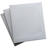 - Paquete de 3, 8 pulgadas x 12 pulgadas 5/8 "Calidad profesional gruesa Lona de algodón puramente natural de 3 capas / 50 oz para un rendimiento superior y una óptima adhesión del color, resistencia al agua duradera y evitar la superficie que no se amarillea.