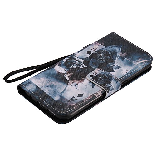 Feeltech Samsung Galaxy S7 Edge Hülle PU-Leder und Brieftasche Bunte Muster Fall mit Magnetverschluss, Hybrid-Kickstand mit Stand-Funktion, schlagen Sie schützende weiche TPU Stoßstangenabdeckung und Kreditkartenhalter für Samsung Galaxy S7 Edge Handgelenk Bügel-Buch-Art-Geldbeutel-Tasche mit 2 In 1 Berühren Sie Stift – Schürhaken - 6