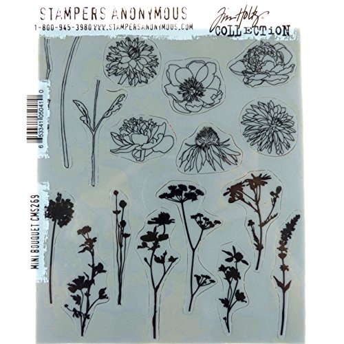 Stempel Anonymous cms269 Tim Holtz selbst Stempeln, mehrfarbig, 7 x 21,6 cm