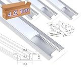 Garantía oficial de 2 años. Aluminio anodizado y extruido de gran calidad. Con la tapa opcional consigue una luz uniforme a lo largo del perfil
