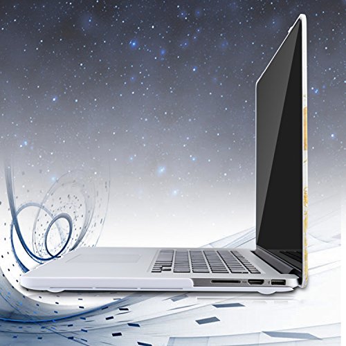 FOGEEK MacBook Pro 13 H  lle  Hard Case Print Frosted f  r MacBook Pro 13 Zoll  A1278    Wei   Marmor Muster Rubber Coated Hard Shell Cover Etui Tasch