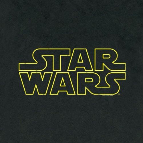 Star-Wars-Krieg-der-Sterne-Logo-T-Shirt-DamenHerren-sehr-hochwertig-groer-Frontdruck-schwarz-Schwarz-XL