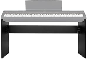 STRICH L85 Support de clavier de piano en bois robuste, compatible avec Yamaha P-45/P-71/P-125/P-128 piano numérique 88 touches (noir classique)