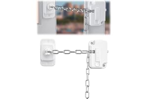 ZORVYN 1 Pezzo Blocco di Sicurezza Regolabile per Finestre, Serrature per Finestre e Porte Senza Foratura, Sicurezza per Bambini, Compatibile con UPVC, Finestre, Porte, Vetri Auto, Armadi, Cassetti