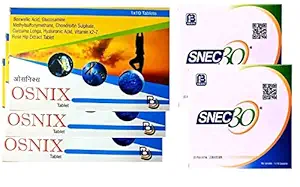 Phoenix Osnix with Snec 30 Combo of Glucosamine, MultiVitamins and Curcumins (30x2 - 60 Tablets/Capsules)