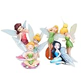 Pack de 6 PCS miniatura Hada de la flor de las muchachas muebles del Dollhouse Accesorios