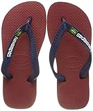 Composición: Goma Havaianas Brasil Logo, Chanclas para Unisex Adulto, Multicolor (Red), 43/44 EU (41/42 Brazilian)