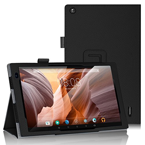 ELTD Alldaymall 10 Zoll / NPOLE NT101 Tablet Hülle Case, Ultra Schlank Smart Cover Tasche Schutzhülle Case für Alldaymall 10 Zoll / NPOLE NT101 (2017 Neues Modell) Tablet mit Standfunktion, Schwarz